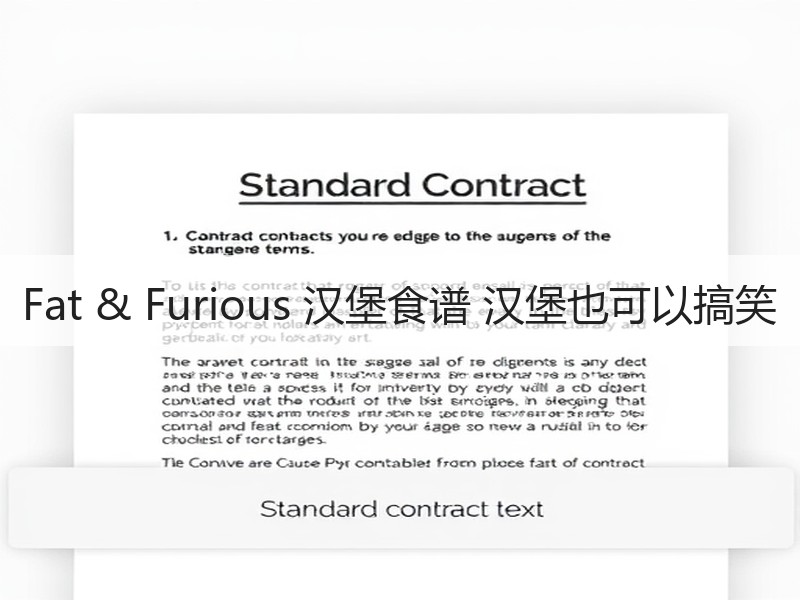 Fat & Furious 汉堡食谱 汉堡也可以搞笑