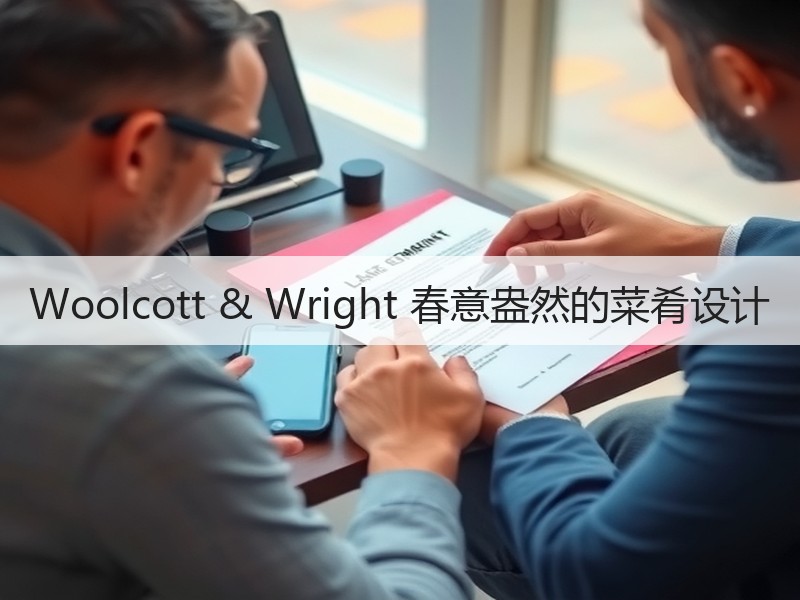 Woolcott & Wright 春意盎然的菜肴设计
