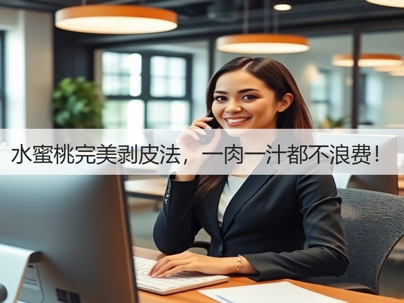 水蜜桃完美剥皮法，一肉一汁都不浪费！