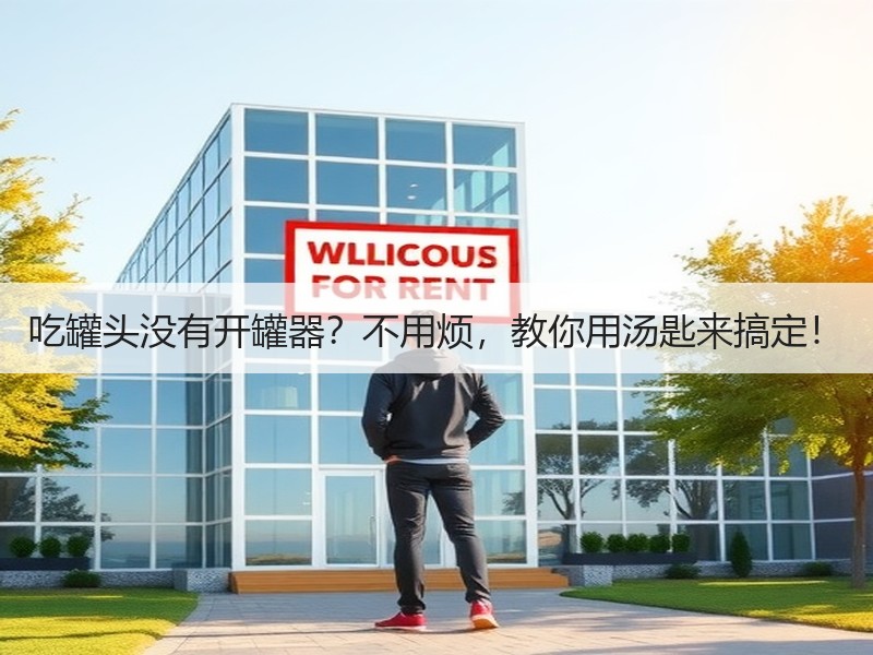 吃罐头没有开罐器？不用烦，教你用汤匙来搞定！