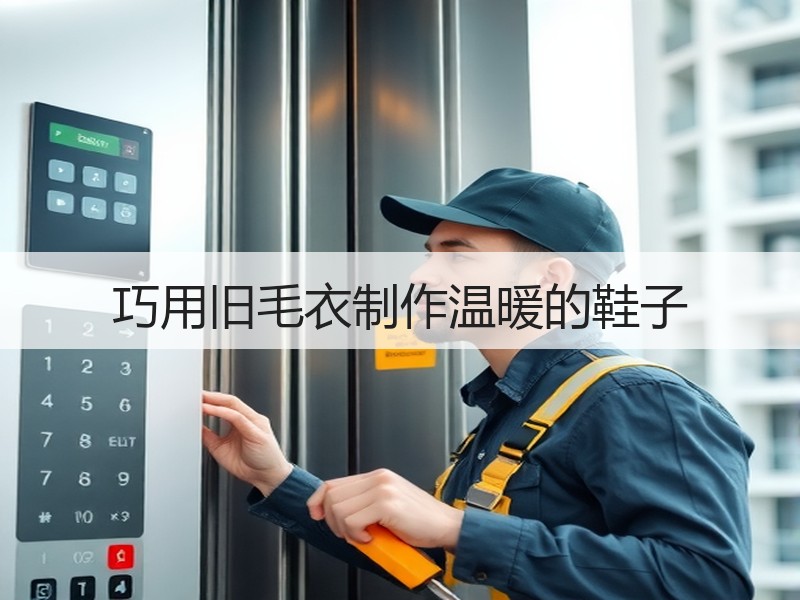 巧用旧毛衣制作温暖的鞋子