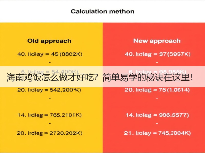 海南鸡饭怎么做才好吃？简单易学的秘诀在这里！