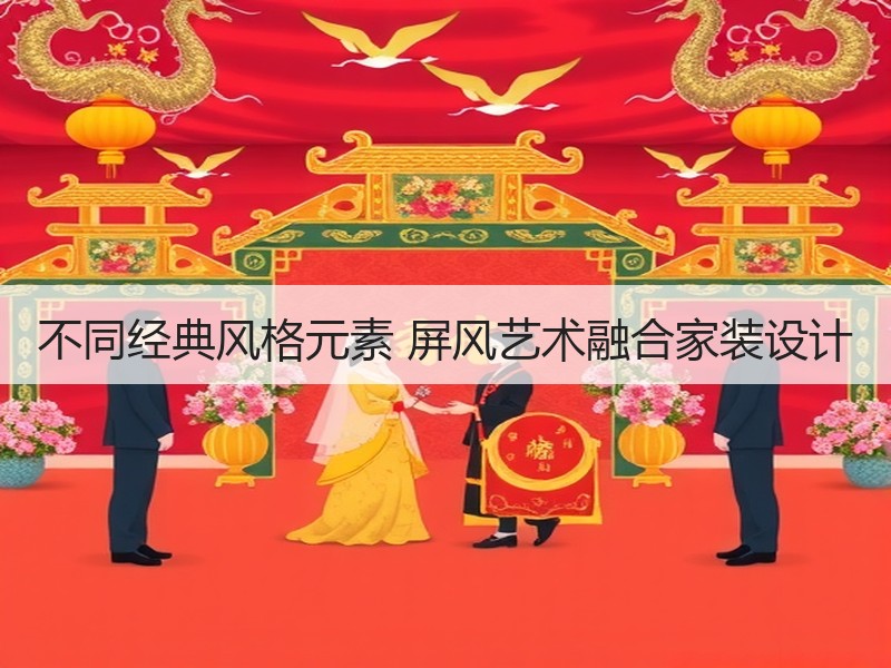 不同经典风格元素 屏风艺术融合家装设计