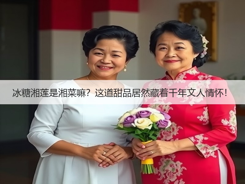 冰糖湘莲是湘菜嘛？这道甜品居然藏着千年文人情怀！