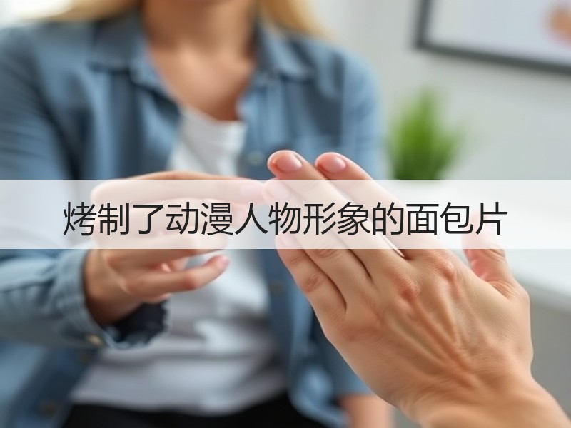 烤制了动漫人物形象的面包片