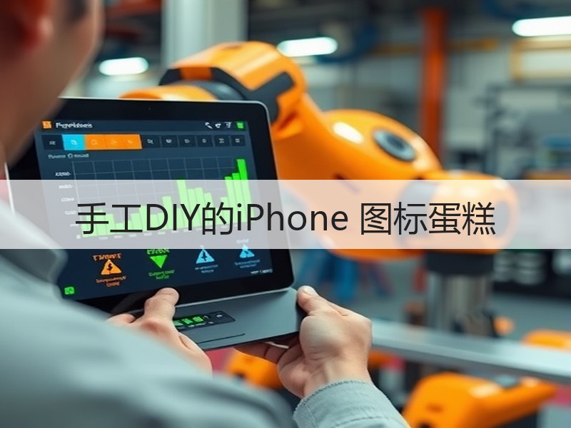 手工DIY的iPhone 图标蛋糕