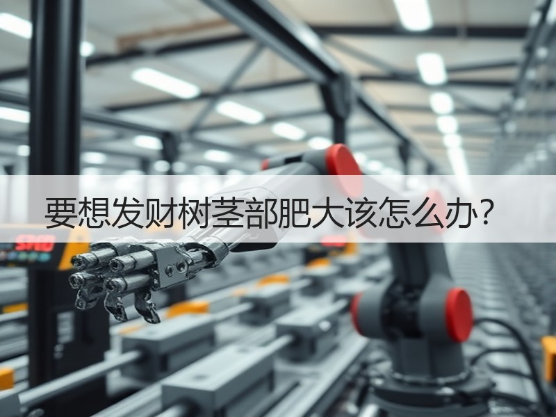 要想发财树茎部肥大该怎么办？