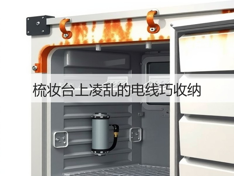 梳妆台上凌乱的电线巧收纳