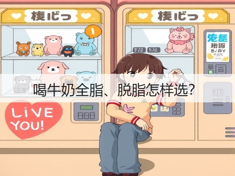 喝牛奶全脂、脱脂怎样选？