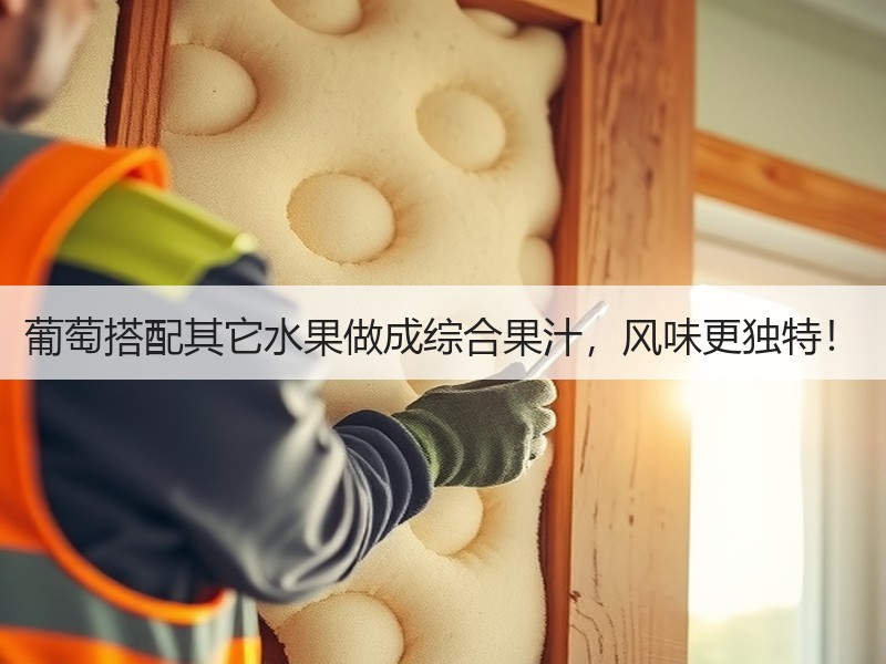 葡萄搭配其它水果做成综合果汁，风味更独特！
