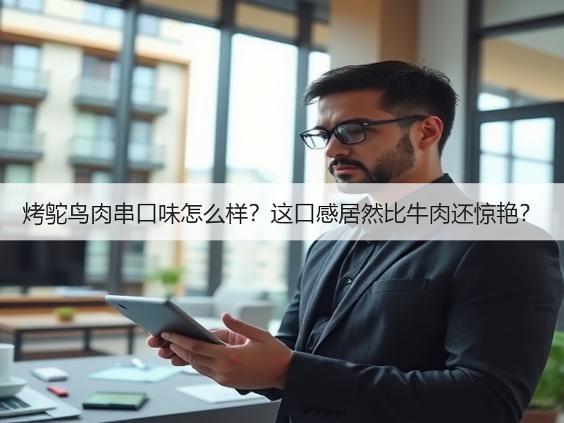 烤鸵鸟肉串口味怎么样？这口感居然比牛肉还惊艳？
