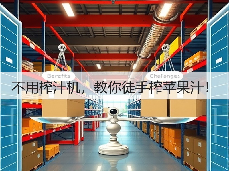 不用榨汁机，教你徒手榨苹果汁！