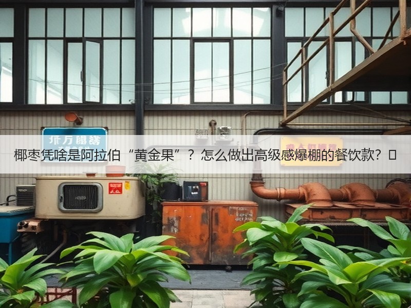 椰枣凭啥是阿拉伯“黄金果”？怎么做出高级感爆棚的餐饮款？✨