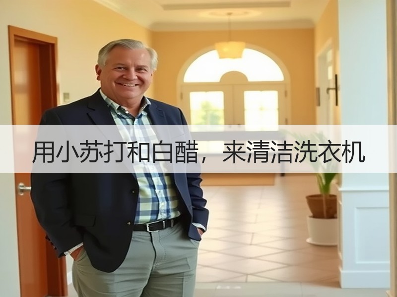 用小苏打和白醋，来清洁洗衣机