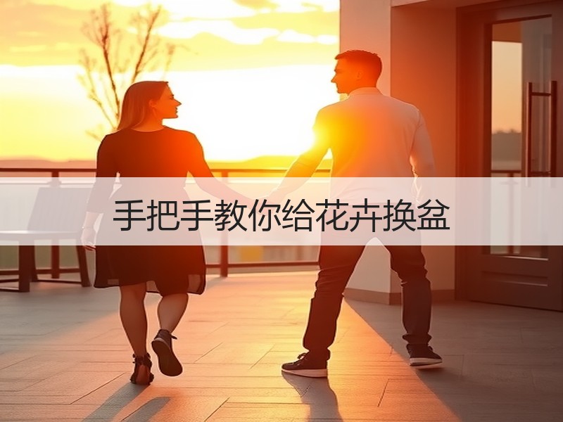 手把手教你给花卉换盆