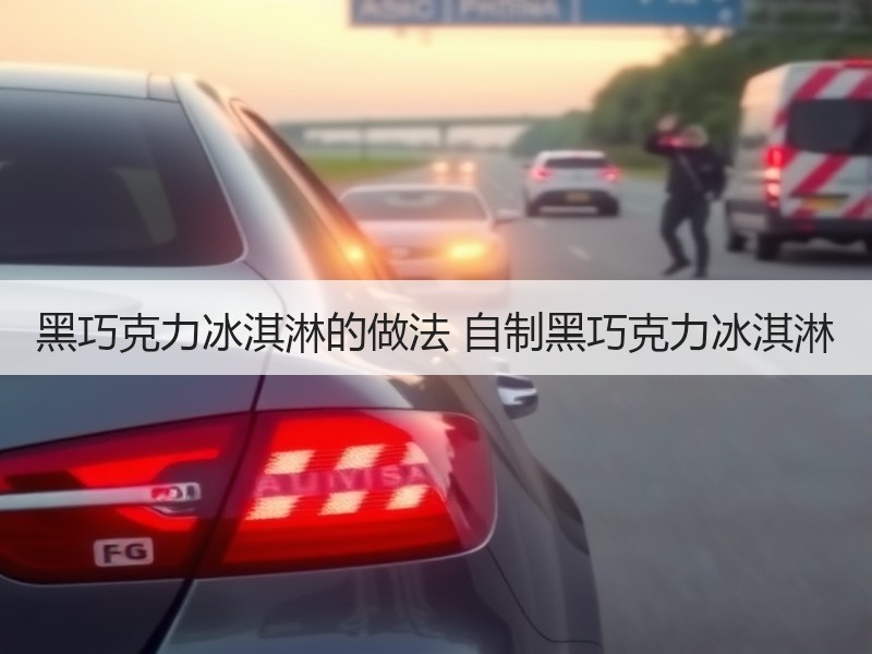 黑巧克力冰淇淋的做法 自制黑巧克力冰淇淋