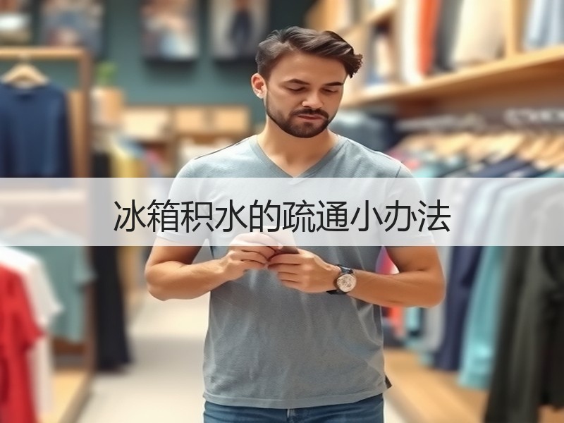 冰箱积水的疏通小办法