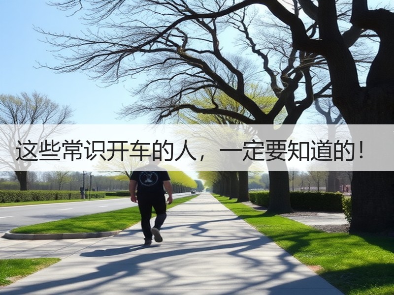 这些常识开车的人，一定要知道的！