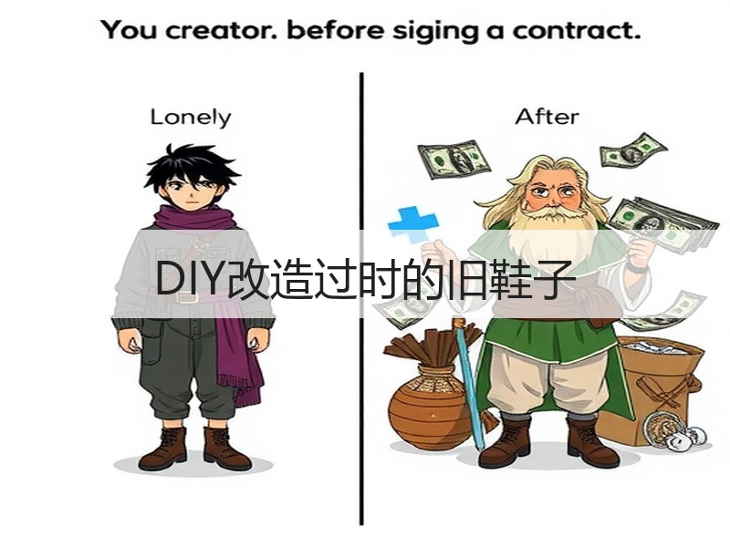 DIY改造过时的旧鞋子
