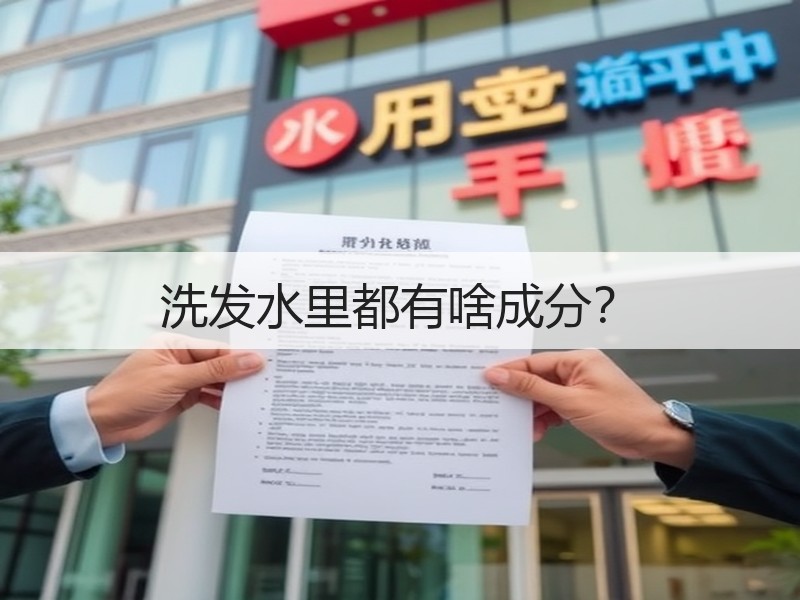 洗发水里都有啥成分？