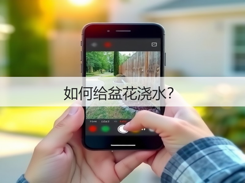 如何给盆花浇水？