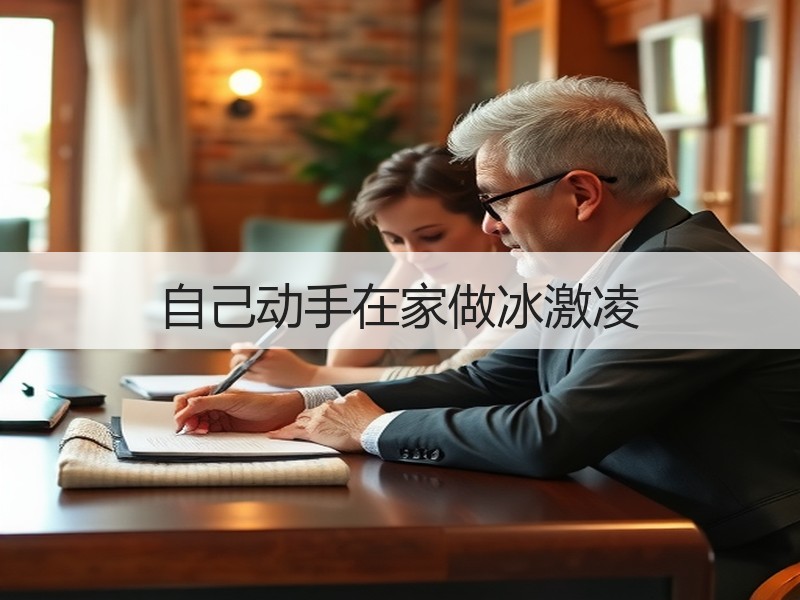 自己动手在家做冰激凌
