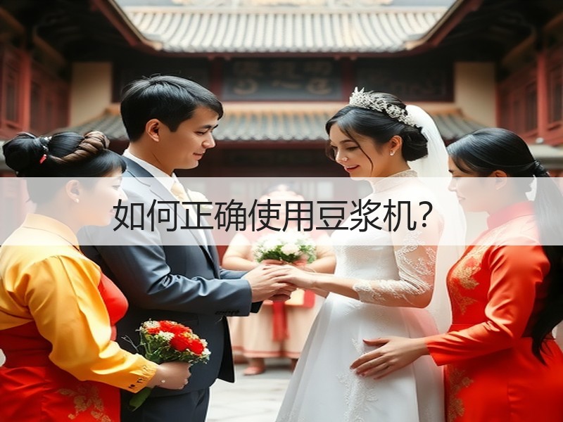 如何正确使用豆浆机？