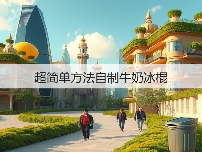 超简单方法自制牛奶冰棍