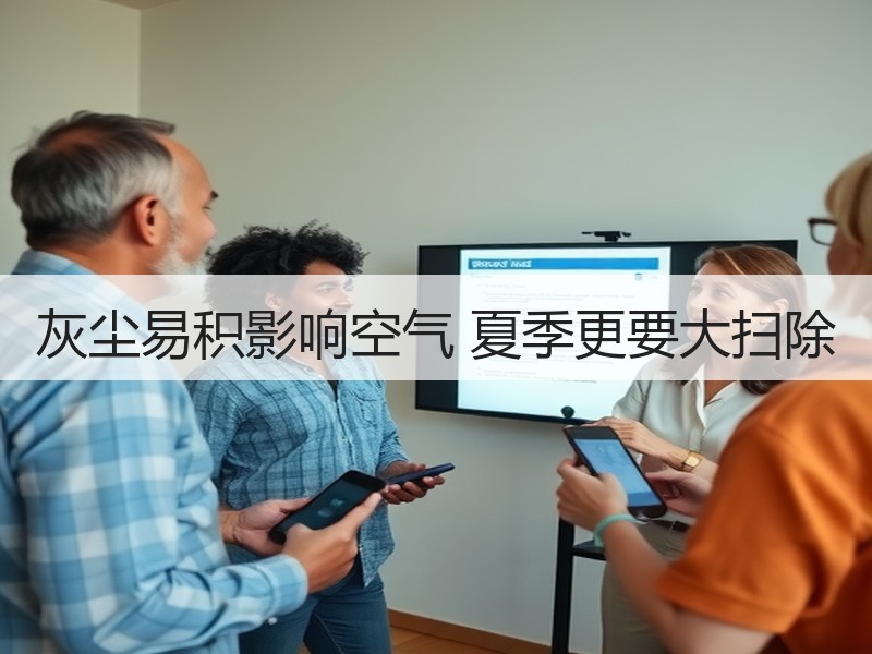 灰尘易积影响空气 夏季更要大扫除