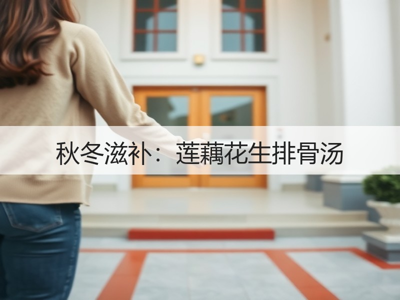 秋冬滋补：莲藕花生排骨汤