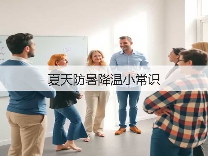 夏天防暑降温小常识