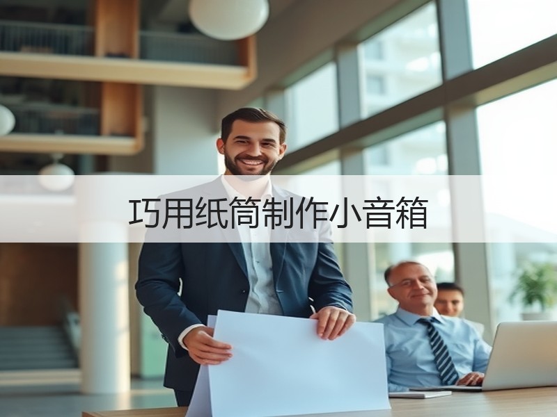 巧用纸筒制作小音箱