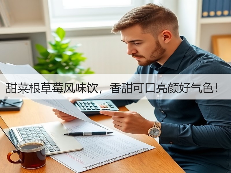甜菜根草莓风味饮，香甜可口亮颜好气色！