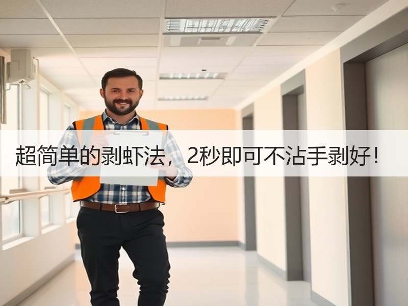 超简单的剥虾法，2秒即可不沾手剥好！