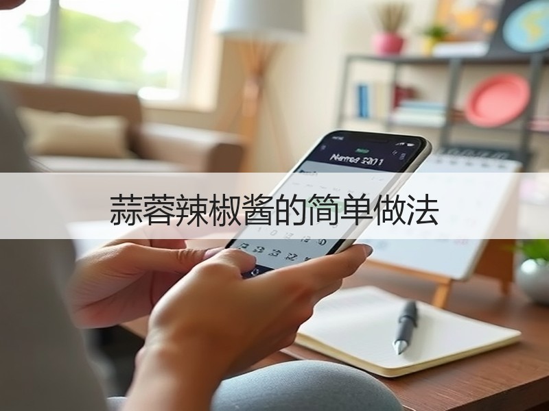 蒜蓉辣椒酱的简单做法